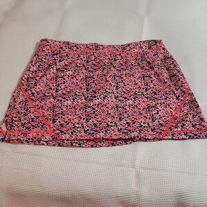 Lady Hagen.  Orange, Pink & Black Geometric Skort.  Size 14.